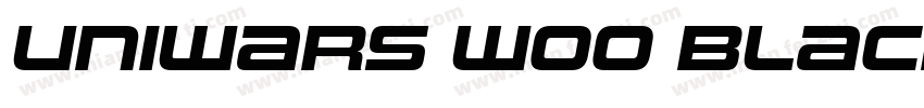Uniwars W00 Black字体转换